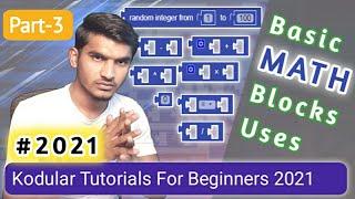 Kodular MATH BLOCKS Basic Guide Part-3 #mqtechguru #Kodular