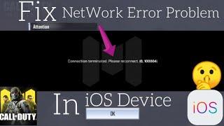 How To Fix Network Error In  Call Of Duty Mobile iOS Device