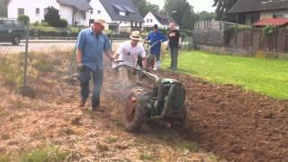 Ein Tag zum Pflügen bei Gebhardts in Rhumspringe ( Agria Einachser Dieselbulle Rennfräs)