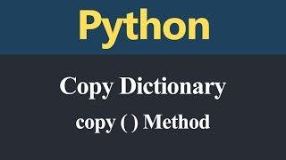 How to Copy Dictionary in Python (Hindi)