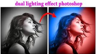 How to make dual light effect easily using photoshop 7.0 /2025 #photo #photoshop #photoshoptutorial