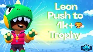 Brawl Stars Indonesia - Leon Push Trophy to 1k+