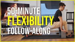 50-Minute Flexibility Routine for Beginners and Intermediate (LEGS & HIPS)