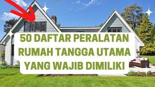 50 Daftar peralatan rumah tangga utama yang wajib dimiliki