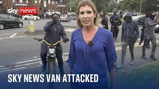 Sky News van attacked by knife-wielding man in Birmingham