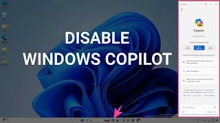 How to Disable Windows Copilot In Windows 11