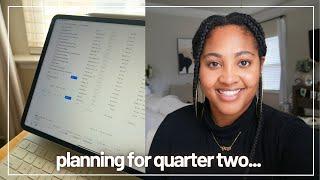 ULTIMATE plan with me! quarterly planning routine for 2024 quarter 2 + free notion template ️