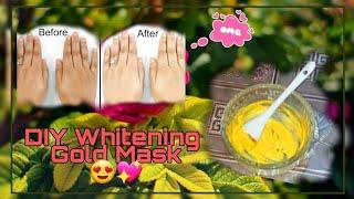 #Short #Easy #DIY Whitening Gold Mask |life skills with Noor