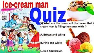 QUIZ (Test Yourself) / Ice cream Man Class 5 English / NCERT / question answers / Chapter 1 / Poem