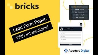 Bricks Builder Popup and Interactions: Contact Form Popup