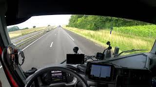 POV Driving Renault T480 in France roads (Cockpit view 4K)