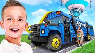 Surprising Friends With a Fortnite Battle Bus In Real Life!