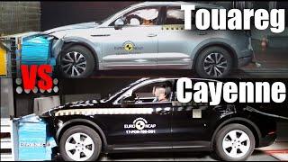 2021 Volkswagen Touareg vs Porsche Cayenne ► Crash Test [EURO NCAP]