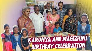 Karunya and Magizhini Birthday Celebration | எங்களோட சின்ன வயசு Photos | RK Family Vlogs