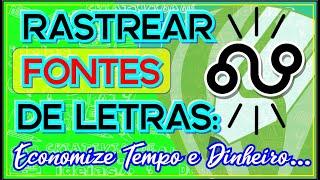 Rastrear fontes de letras: economize tempo...