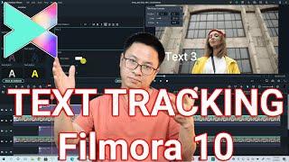 Filmora X Text Motion Tracking Effect