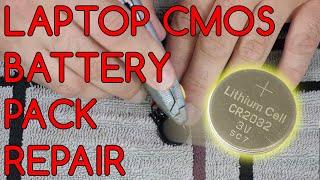 Replacing Old Laptop CMOS Batteries with Standard Lithium Wafers (CR2032 etc.) - Jody Bruchon Tech