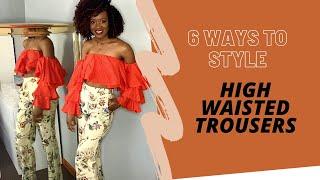 MULTIPLE WAYS TO STYLE HIGH WAISTED FLORAL TROUSERS | VERSICOLOR CLOSET