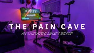 My Ultimate Zwift Cycling Setup - Pain Cave Tour