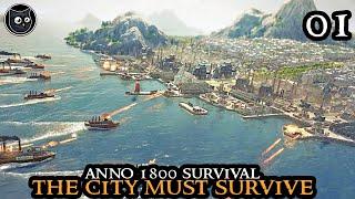 Anno 1800 SURVIVAL - Starting With NOTHING || HARDCORE City Builder Hardmode Challenge Part 01