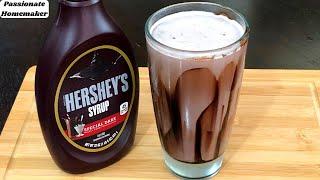 Hershey’s Milkshake - Hershey's Chocolate Milkshake Recipe-Hershey's Chocolate Shake-Easy Milkshake