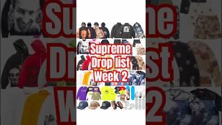 Supreme drop list week 2 #supreme #palaceskateboards #streetwear #hypebeast #sneakerhead #lofi