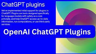 OpenAI ChatGPT Plugins  | AI Upgraded | 2023