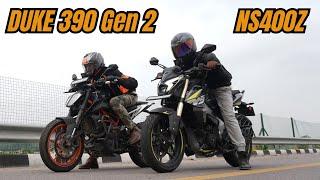 NS400Z vs Duke 390 Gen 2 Drag Race