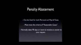 How to Get Rid of IRS Penalties - IRS Penalty Abatement