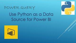 Use Python as a Data Source in Power BI