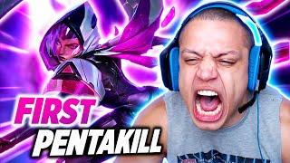 TYLER1'S FIRST PENTAKILL MID TO CHALLENGER! - LoL Daily Moments #702