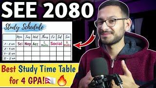 Best *STUDY TIME TABLE* for SEE 2081! | Anurag Silwal | NEB SEE 2080