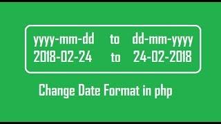 How to change date format in php (yyyymmdd to ddmmyyyy)
