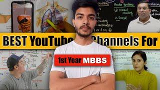 BEST YouTube Channels For FIRST Year of MBBS|️Government Medical College