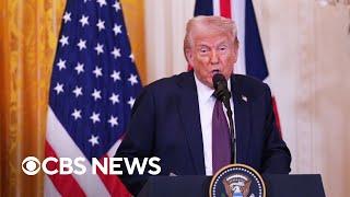 Trump on meeting with U.K., Pentagon plans to remove trans troops, more | The Daily Report