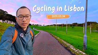 Cycling in Lisbon, Parque da Bela Vista - Sunset - Carnival Day - 2025 - 4K 60FPS