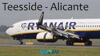 VRYR PMDG 737-800 Teesside EGNV to Alicante LEAL Vatsim/FSX