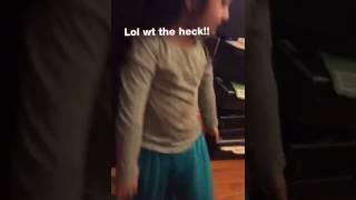 funny kid dance-butt dance