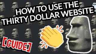 HOW TO USE THE THIRTY DOLLAR WEBSITE [30 Dollar Guide]