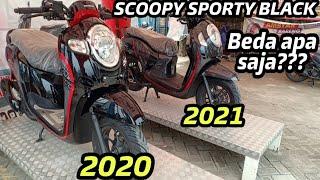 SCOOPY 2021 VS SCOOPY 2020 SPORTY BLACK | SEPERTI INI PERBEDAAN HARGA, STRIPING DAN FITURNYA!