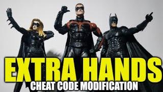 Mcfarlane Toys Batman and Robin review (bonus walkthrough) Extra hand swapping