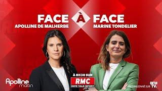  DIRECT - L'intégrale de l'interview de Marine Tondelier, secrétaire nationale d’EELV, sur RMC