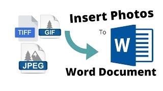 How to Embed/Insert Photos to Word Document