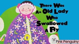 [Animated] There Was an Old Lady Who Swallowed a Fly! | Read Aloud Books for Children!