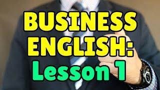 Business English Course - Lesson 1 - Essential Job Vocabulary