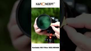 K&F Concept Variable ND Filter ND2-ND400 (9 Stop) Lens Filter