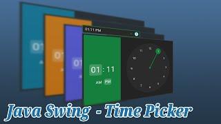 How to use TimePicker in Java Swing with FlatLaf