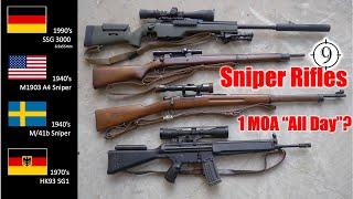 How Accurate are "Vintage" Sniper Rifles? 1MOA All Day Long? (SSG 3000, M41/b, 03A4 Sniper, HK93 SG1