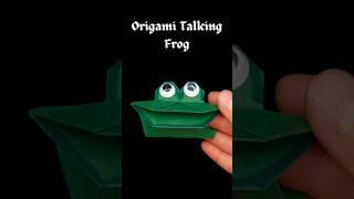 Origami Talking Frog. Origami That You Can Play With  #easyorigami #Origami #origamidiy