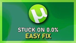 uTorrent - Torrent Stuck on Checked 0.0% FIX